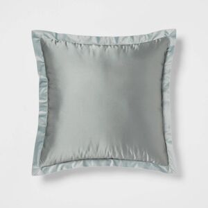 Threshold - 24"x24" Luxe Euro Sateen with Velvet Trim Decorati Green